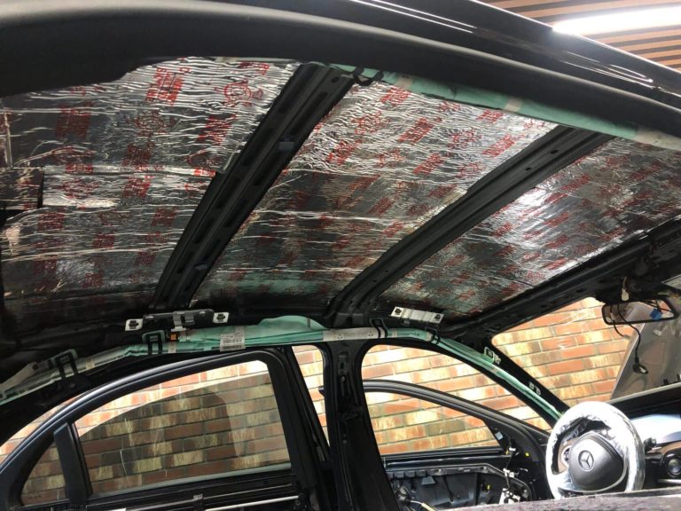 Шумоизоляция потолка Mercedes S W222